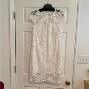 Julia Jordan Ivory Lace Mini Dress